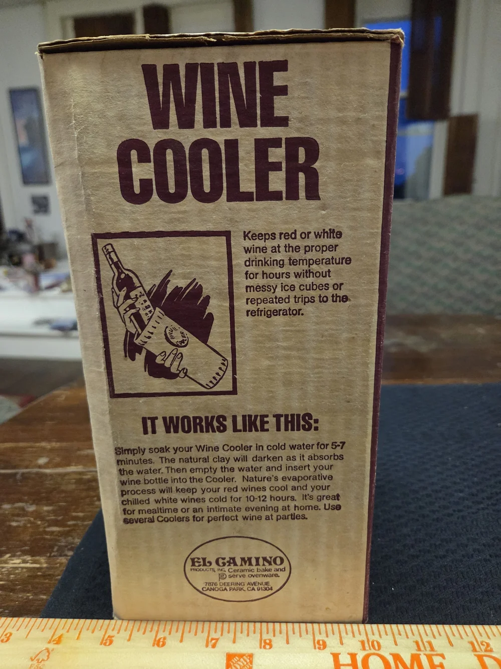 Terracotta Tan Wine Cooler - Natural Clay Bottle Chiller